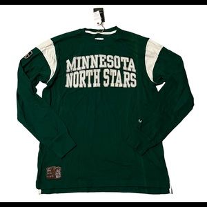 NEW LARGE green Minnesota North Stars long sleeve shirt